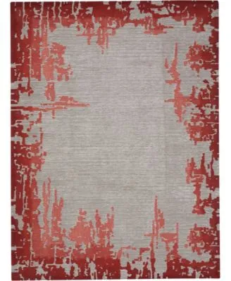 Nourison Home Symmetry Smm02 Beige Red Rug