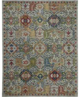 Nourison Home Ankara Global ANR12 Gray and Multi 8'10" x 11'10" Area Rug