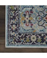 Nourison Home Ankara Global Anr14 Teal Multi Rug