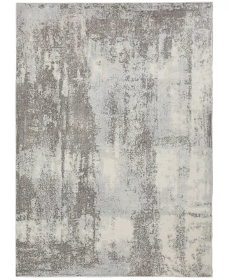 Nourison Home Etchings ETC02 Gray and Mist 4' x 6' Area Rug