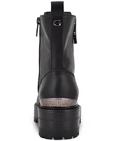 Guess Women's Fearne Lug Sole Lace Up Bootie