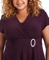 R & M Richards Plus Cascade Dress