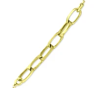 Giani Bernini Large Link Ankle Bracelet 18k Gold-Plated Sterling Silver & Silver, Created for Macy's