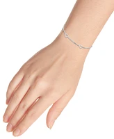 Giani Bernini Sterling Silver Bracelet, Open Heart Chain