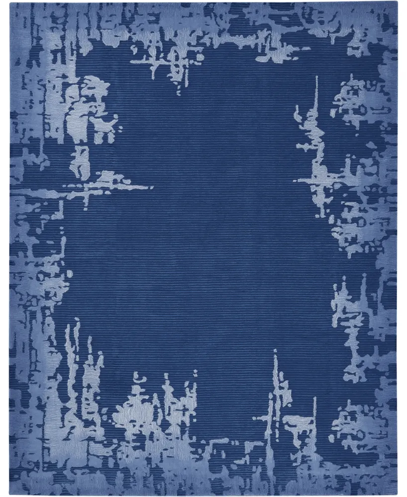 Nourison Home Symmetry SMM02 Navy 7'9" x 9'9" Area Rug