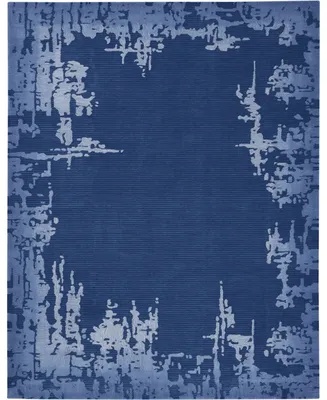 Nourison Home Symmetry SMM02 Navy 7'9" x 9'9" Area Rug