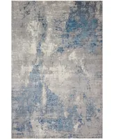 Sunbrella Modern Sm-02 Gray/Blue 9' x 12' Area Rug