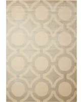 Nourison Home Luminance LUM01 Cream and Gray 5'3" x 7'5" Area Rug