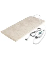 PureRelief Luxe Micromink Heating Pad - Sand Waves