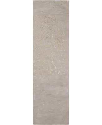 Nourison Home Opaline OPA08 Silver 2'3" x 8' Runner Rug