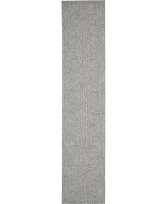 Nourison Home Cozumel CZM01 Silver 2'2" x 10' Runner Rug