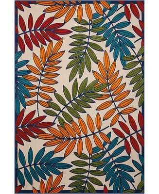Nourison Home Aloha ALH18 Multi 6' x 9' Outdoor Area Rug