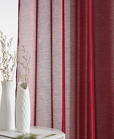 Hlc.me 2 Piece Semi Sheer Voile Window Curtain Drapes Grommet Panels for Bedroom, Living Room & Kids Room