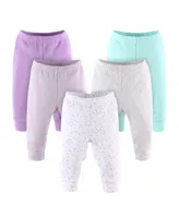 The Peanutshell Baby Boy or Girl Pants Set, 5 Pack, Pastel