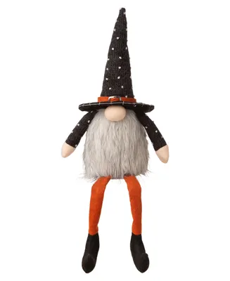 Glitzhome Halloween Fabric Gnome Sitter Decor