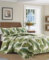 Tommy Bahama Fiesta Palms Cotton Reversible 3 Piece Quilt Set