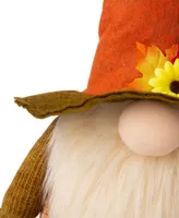 Glitzhome 24" Fall Fabric Gnome Standing Decor