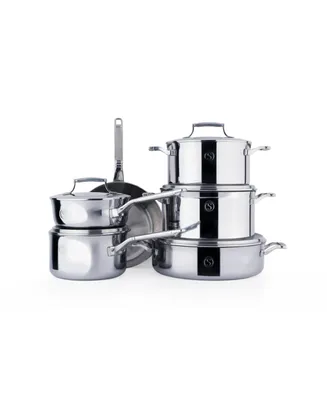 Saveur Selects Voyage Series Tri-Ply Stainless Steel 11-Pc. Cookware Set