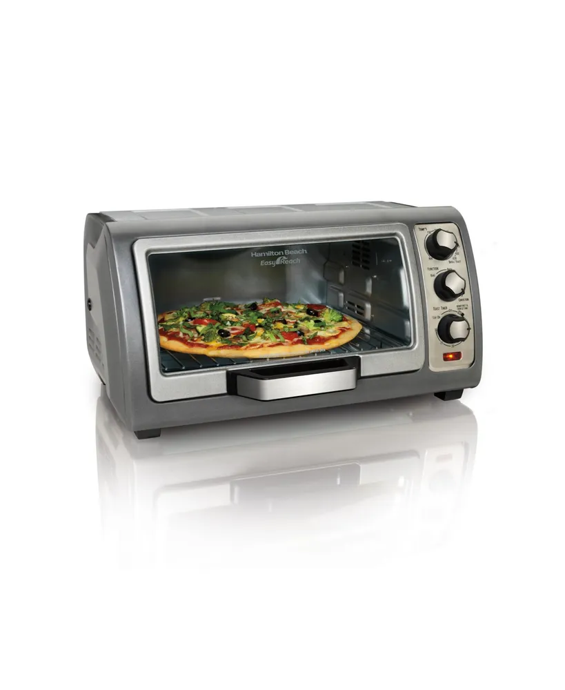 Hamilton Beach Easy Reach Toaster Oven with Roll-Top Door