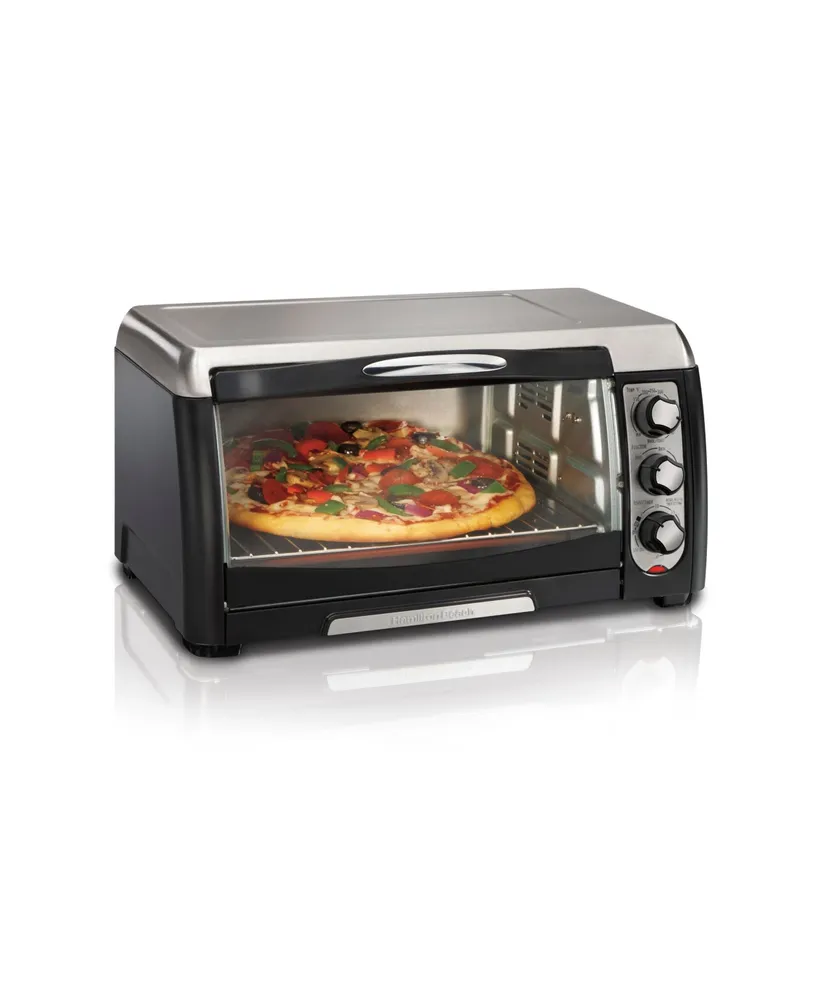 Hamilton Beach Easy Reach Toaster Oven with Roll-Top Door - Macy's