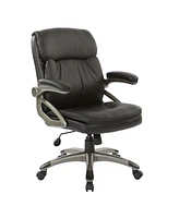 Osp Home Furnishings Executive Low Back Office Chair