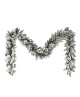 Puleo 10" Flocked Spruce Garland