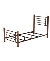 Hillsdale Raymond Metal and Wood Twin Bed