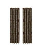 J Queen New York Garnet Window Panel Pair, 84" x 50"