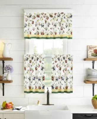 French Garden Tier Curtain Valance Collection