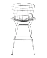 Zuo Wire Bar Chair, Set of 2 - Silver