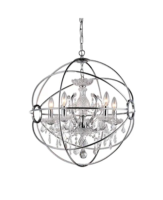 Home Accessories Saturn 17" 4-Light Indoor Chandelier with Light Kit