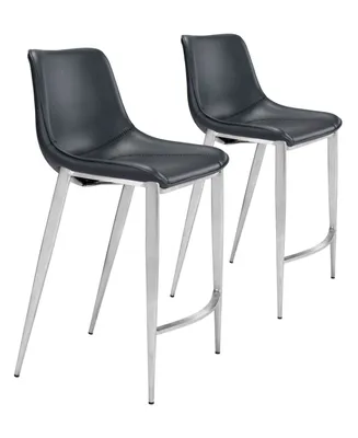 Zuo Magnus Counter Chair, Set of 2