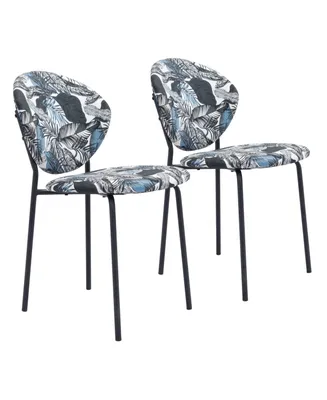 Zuo Clyde Leaf Dining Chair, Set of 2