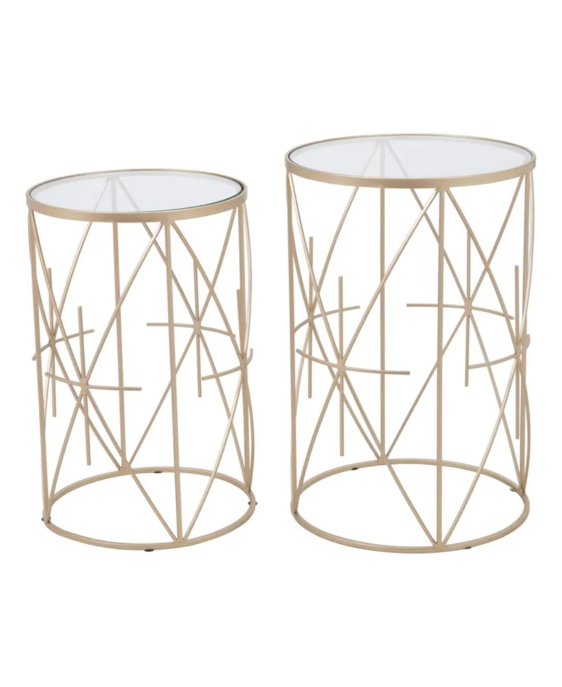 Zuo Hadrian Side Tables, Set of 2