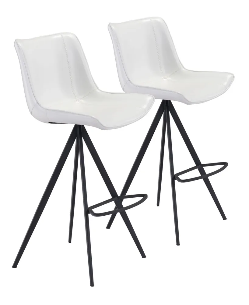 Zuo Aki Bar Chair, Set of 2