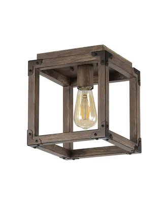 Jonathan Y Magnolia Rustic Farmhouse Led Flush Mount