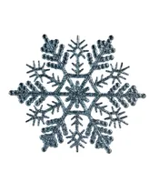 Northlight 24 Count Baby Glitter Finish Snowflake Christmas Ornaments