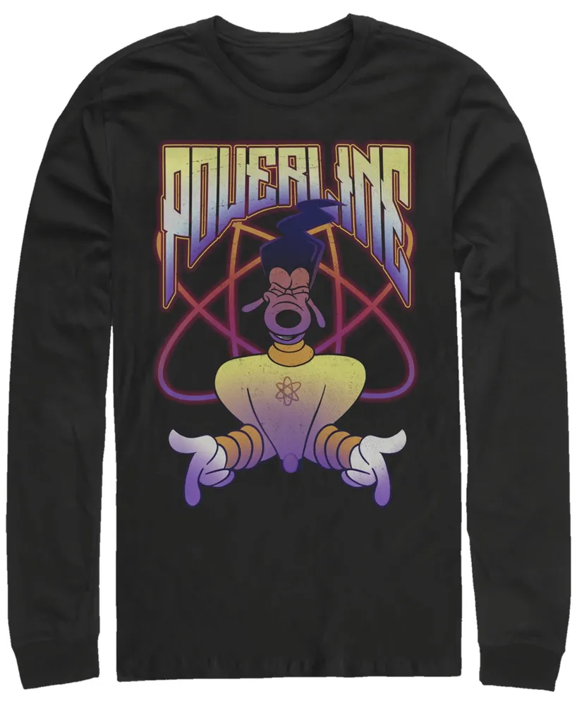 Fifth Sun A Goofy Movie Powerline Jam Men's Long Sleeve Crew Neck T-shirt