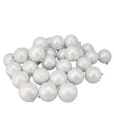 Northlight 32 Count Iridescent Shatterproof Shiny Christmas Ball Ornaments