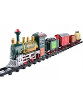 Northlight 16-Piece Battery Operated Lighted and Animated Continental Express Train Set with Sound