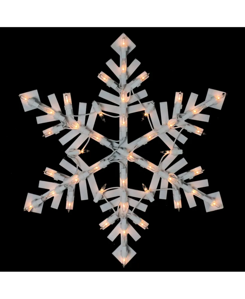 Northlight Lighted Snowflake Christmas Window Silhouette