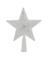 Northlight Lighted Clear Crystal Jeweled Star Christmas Tree Topper