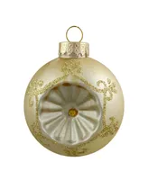 Northlight Count Retro Reflector Glass Christmas Ball Ornaments