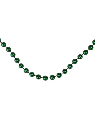 Northlight Emerald Shiny Metallic Faceted Beaded Christmas Garland