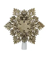 Northlight Lighted Battery Operated Snowflake Christmas Tree Topper