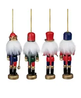 Northlight Christmas Nutcracker Ornaments, Pack of 4