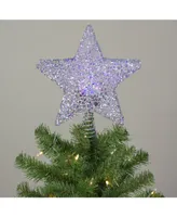 Northlight Lighted Star with Rotating Projector Christmas Tree Topper