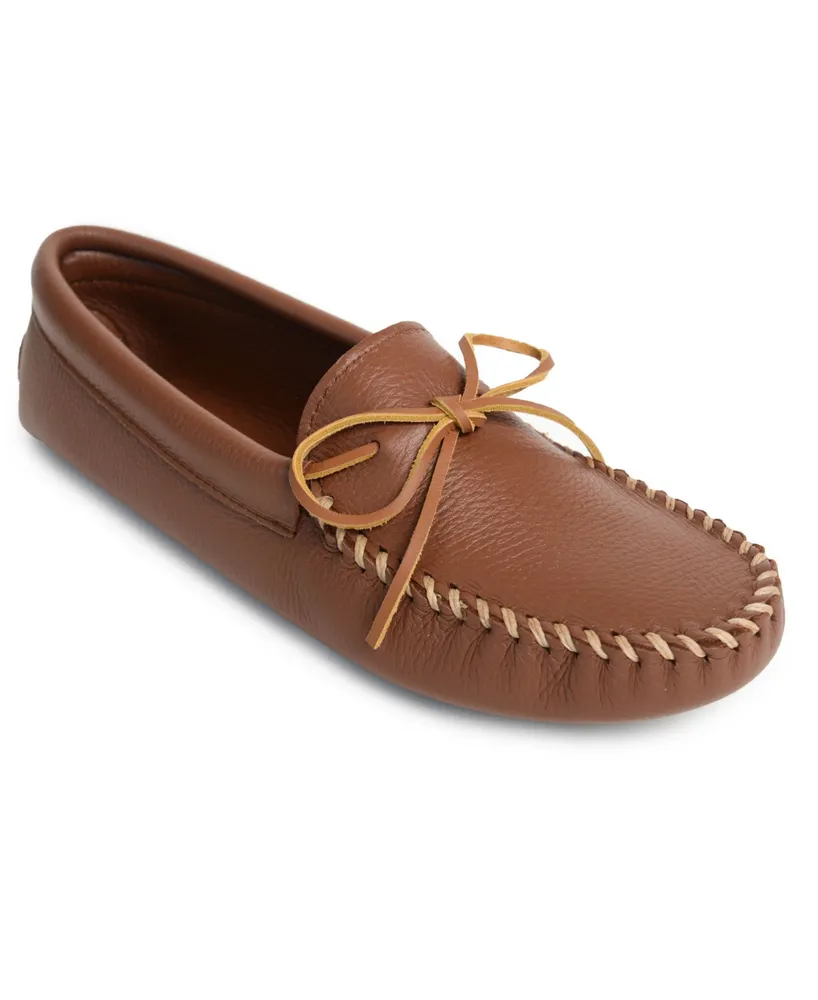 Minnetonka Men's Double Deerskin Softsole