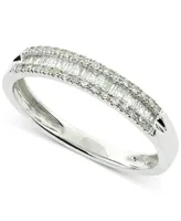 Diamond Baguette Band (1/5 ct. t.w.) in 10k White Gold