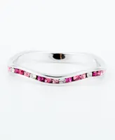 Crystal Stackable ring Sterling Silver